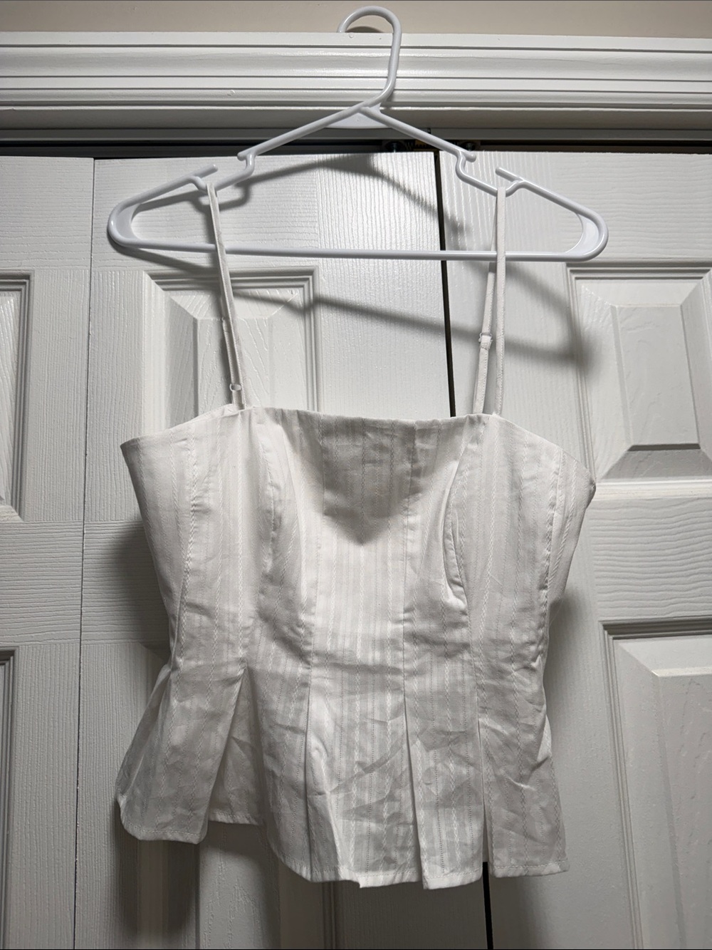 Universal Thread White Peplum Bustier Camisole